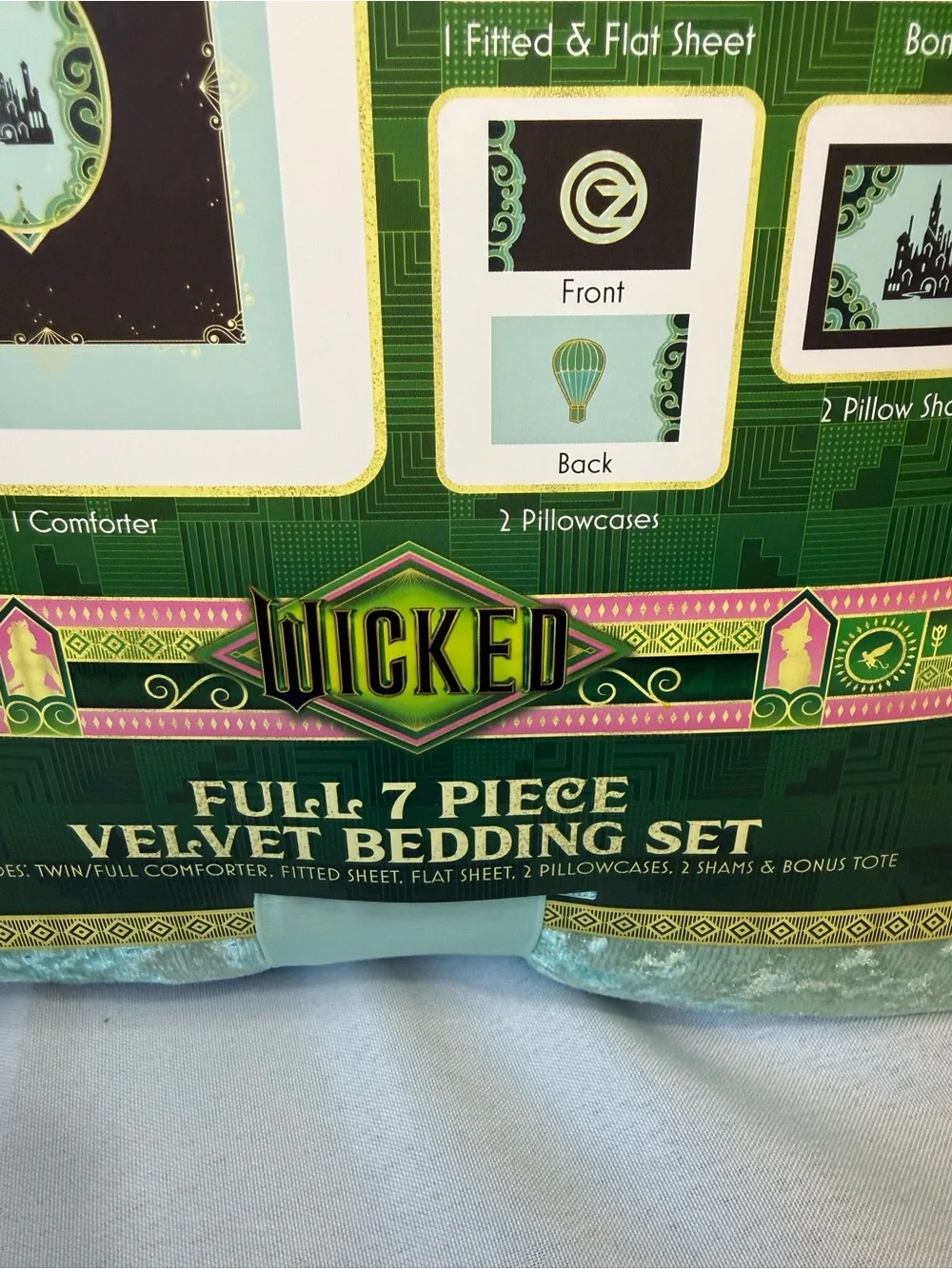 Wicked Velveteen 7 Piece Full Bed Set! NIB
